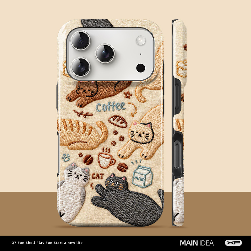 韩国进口菲林壳适用苹果手机壳创意亲肤手感防摔全包个性ins潮牌