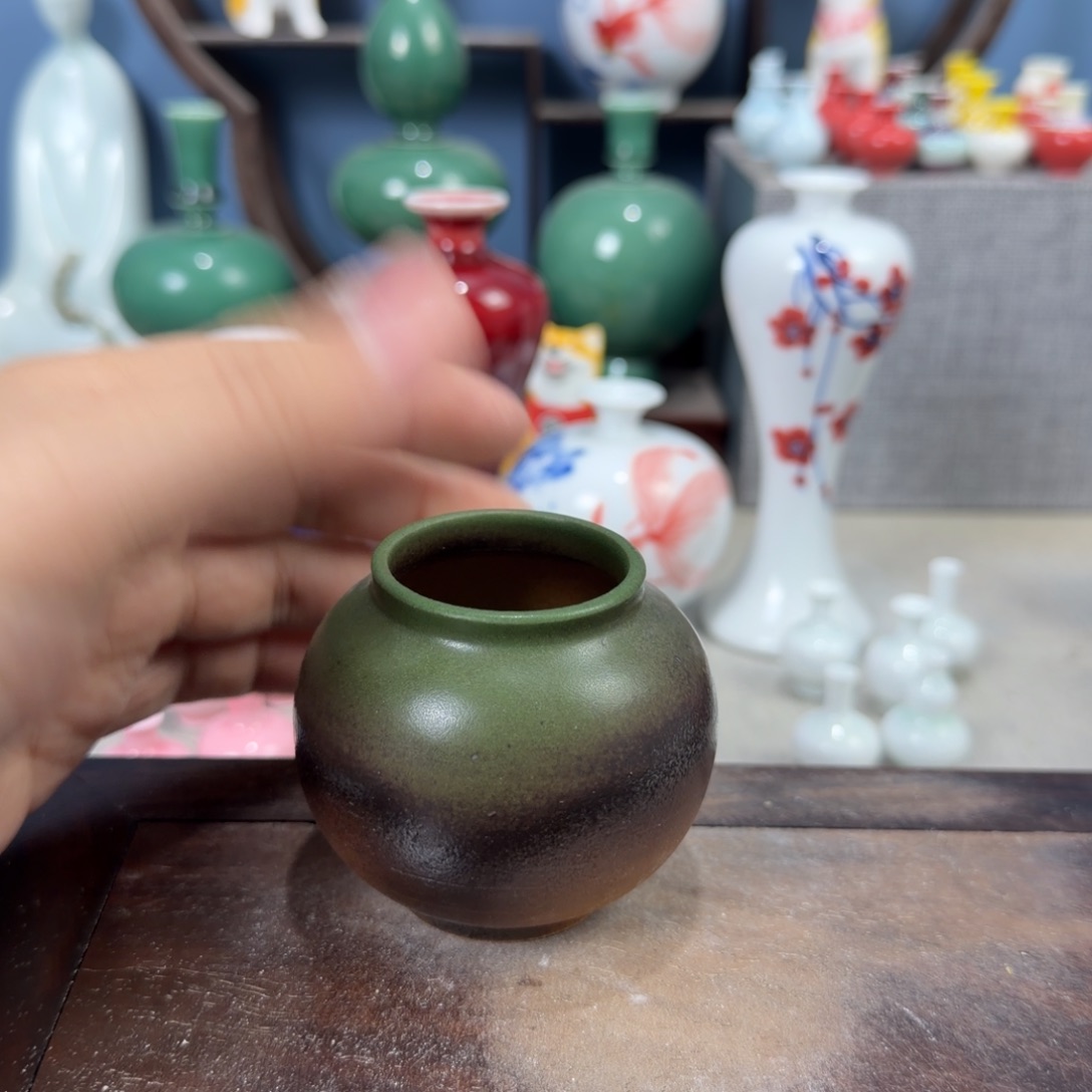 陶瓷手工小花器摆件
