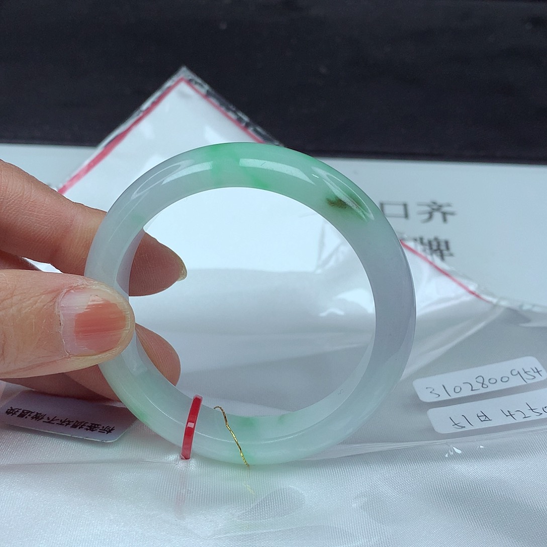 翡翠手镯未镶嵌51圈0954