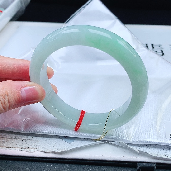 翡翠手镯未镶嵌缅甸天然a货手镯57+