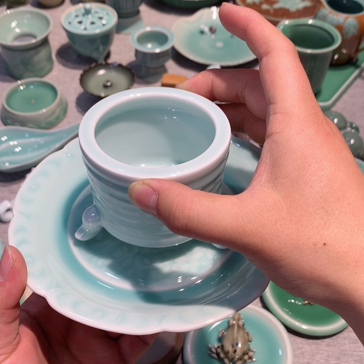 ?***?龙泉青瓷茶具一套