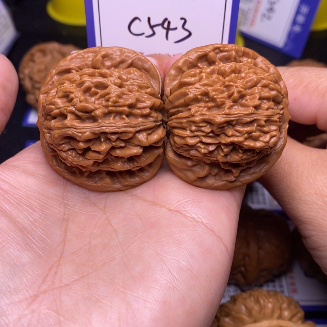 文玩核桃把件43四座楼c543