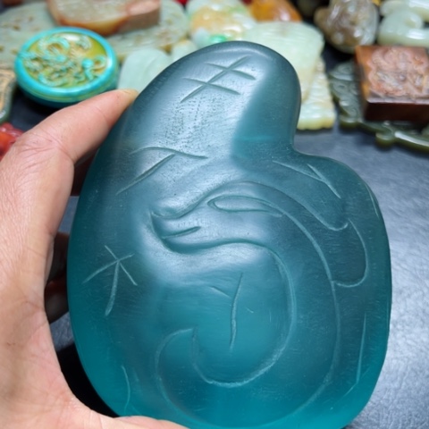 吊坠白玉菩提把件