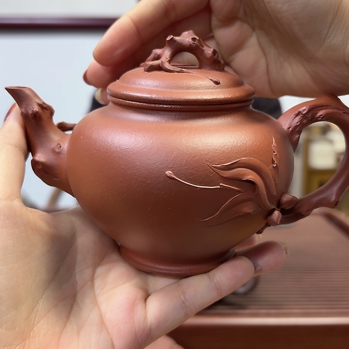 紫砂茶壶宜兴原矿红沉香370