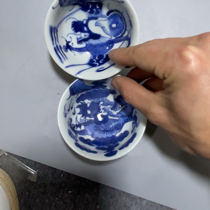 米****气景德镇陶瓷青花主人杯