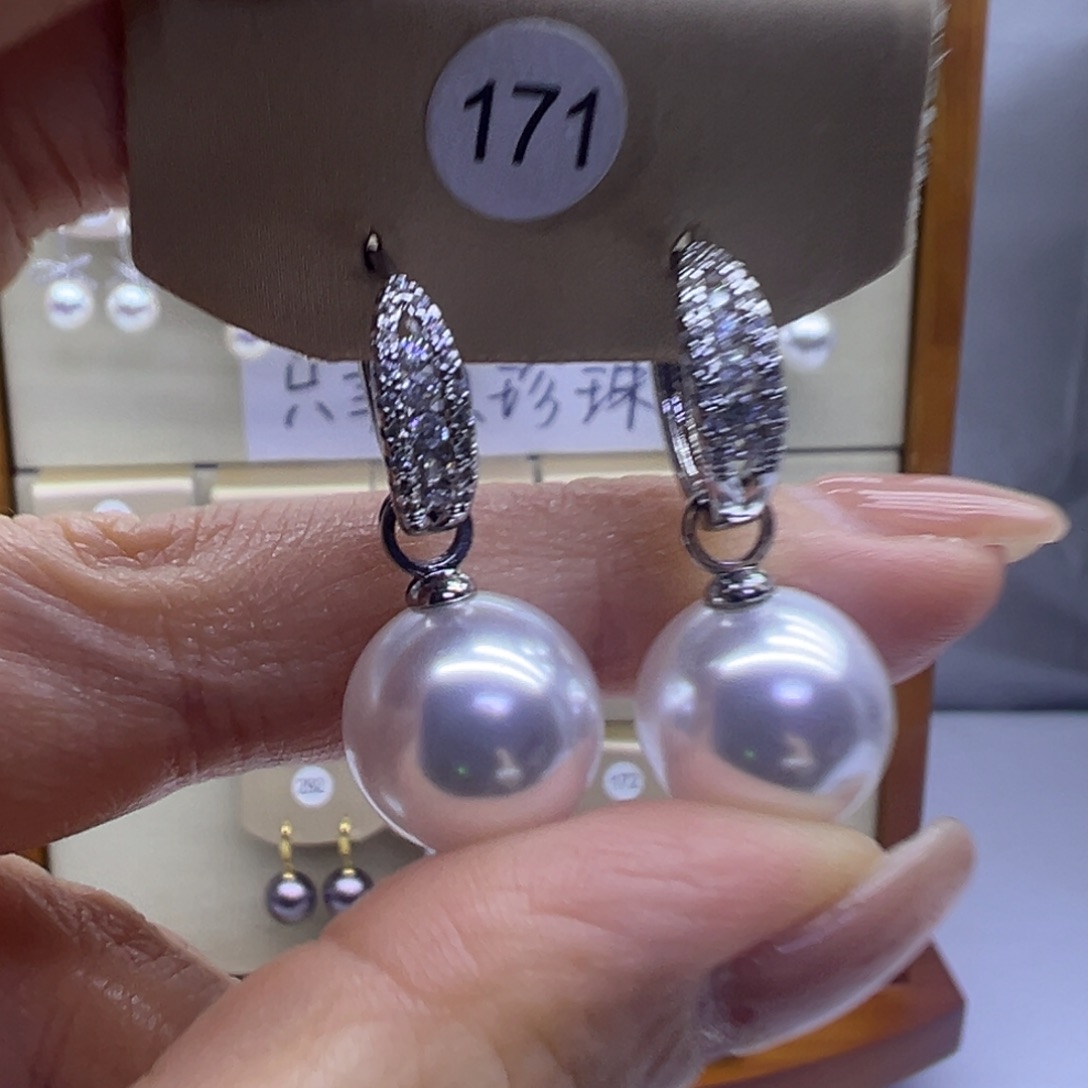 未镶嵌淡水珍珠耳饰
