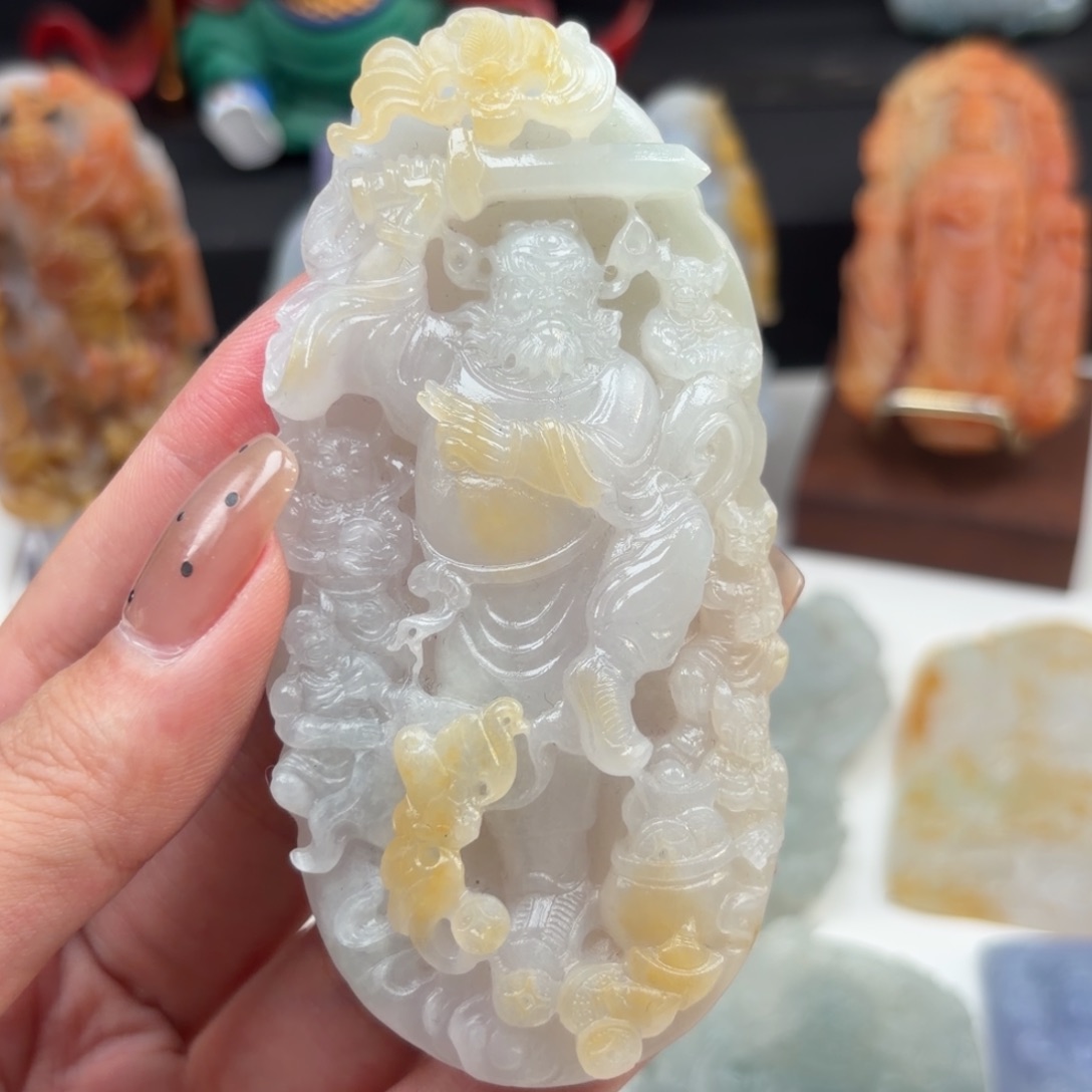 定制翡翠未镶嵌钟馗