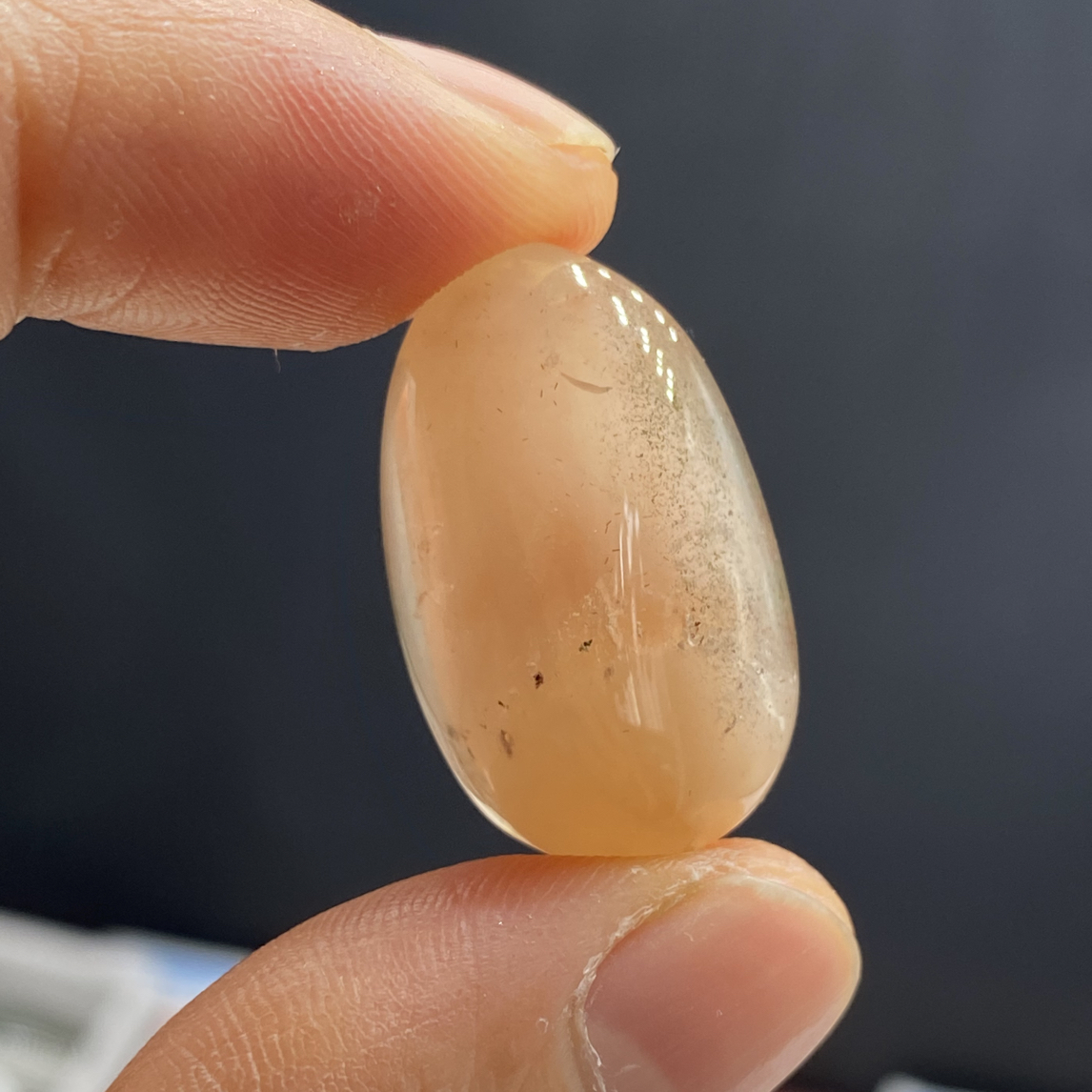 天然水晶兔毛水滴形吊坠项坠26*16*13mm