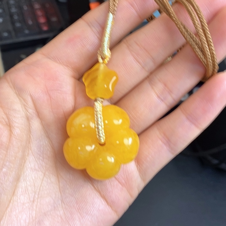 琥珀未镶嵌手链天然无优化琥珀蜜蜡