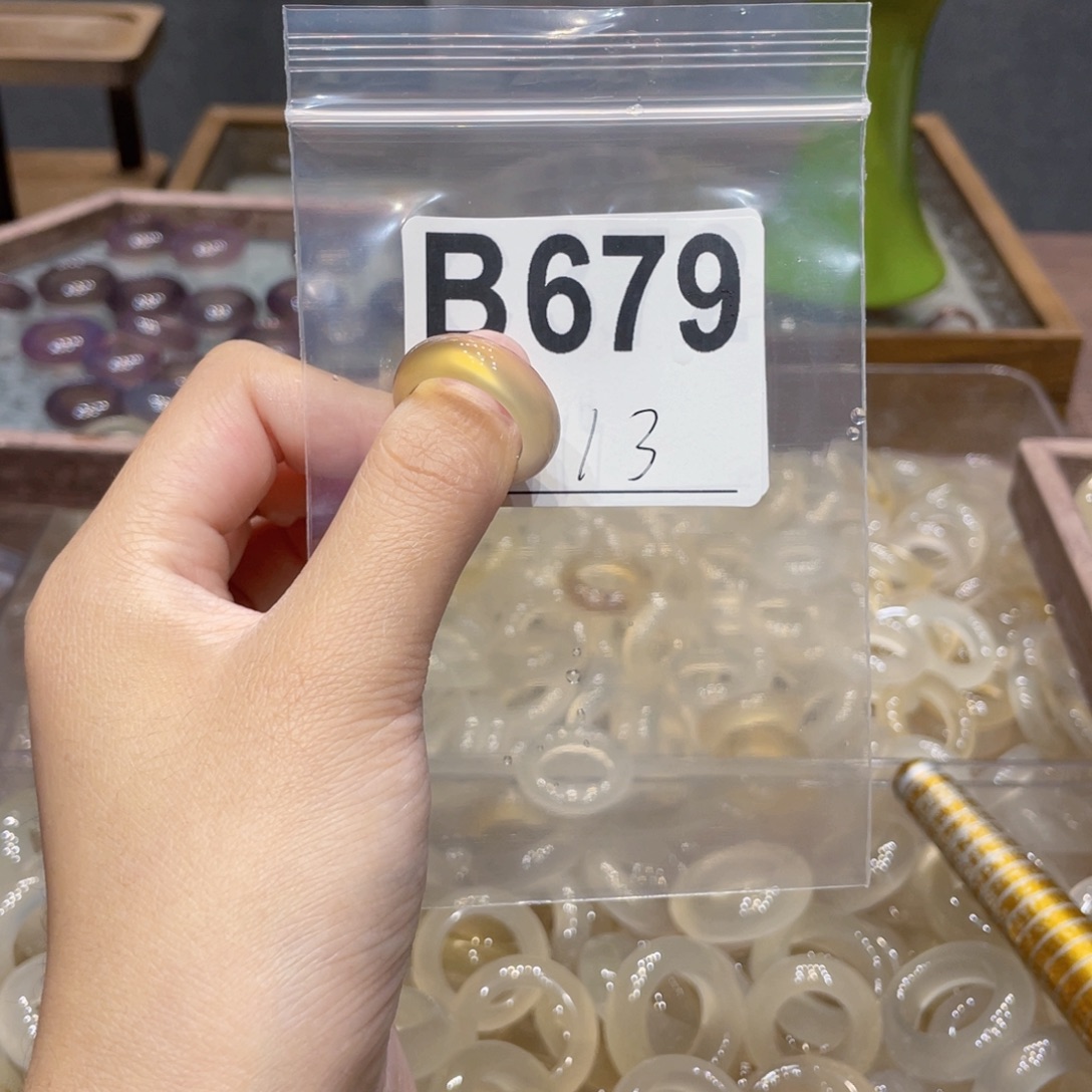 玛瑙/玉髓未镶嵌戒指679