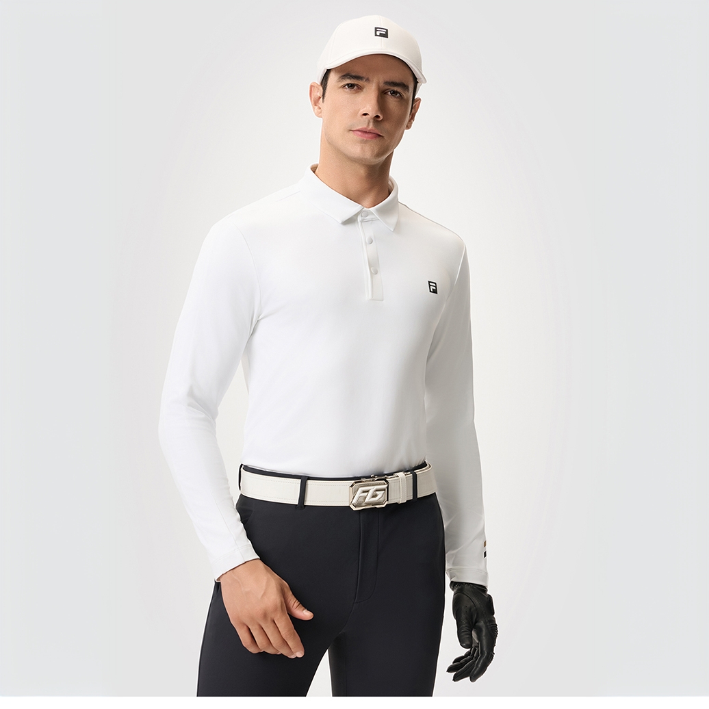 Fila/斐乐男子【时尚百搭】早秋新款商务休闲POLO衫上衣A11M515204F