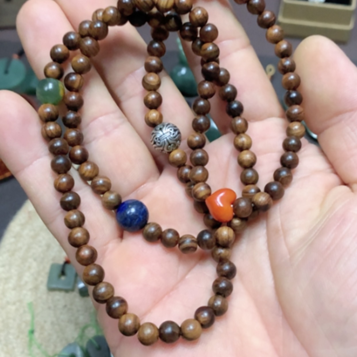 【闪购商品】颈饰未镶嵌岫岩河磨玉（透闪石质玉）