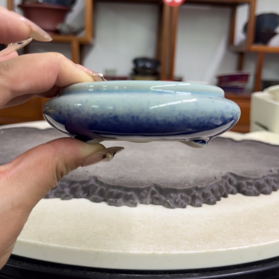 紫砂花盆瑕疵3/8，。。。