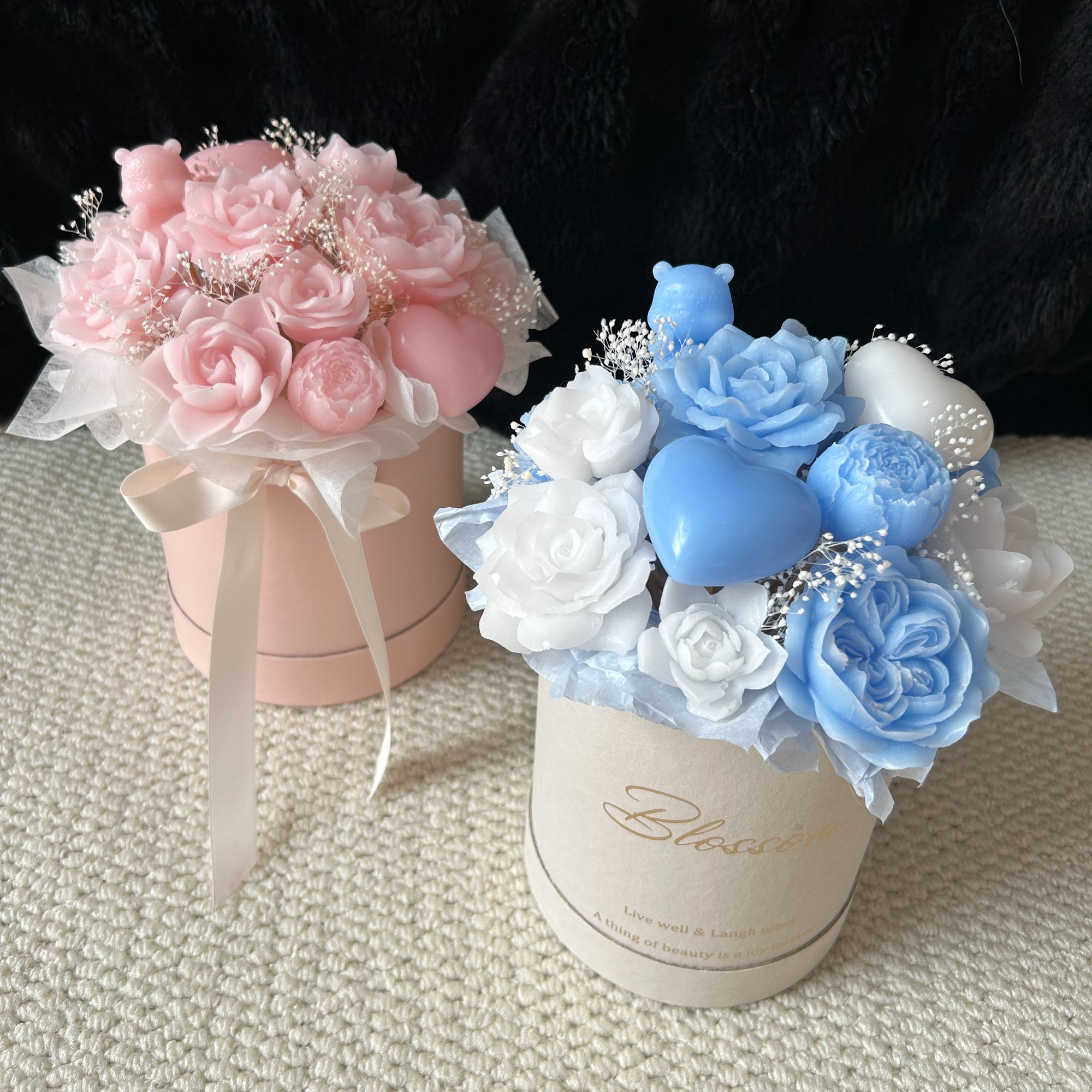 「花桶」香薰蜡烛花筒纯蜡烛