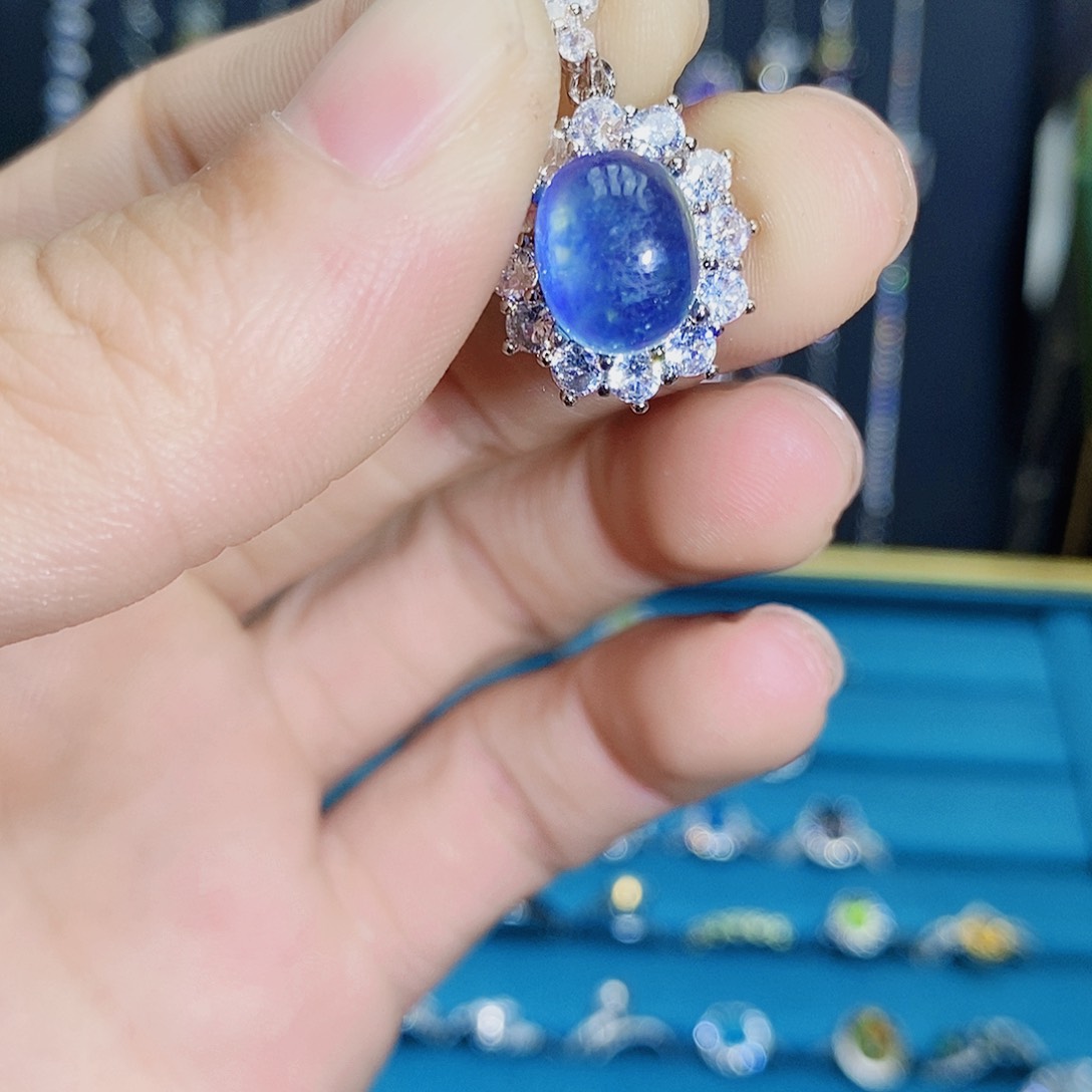 紫晶珠宝半成品银S925镶嵌