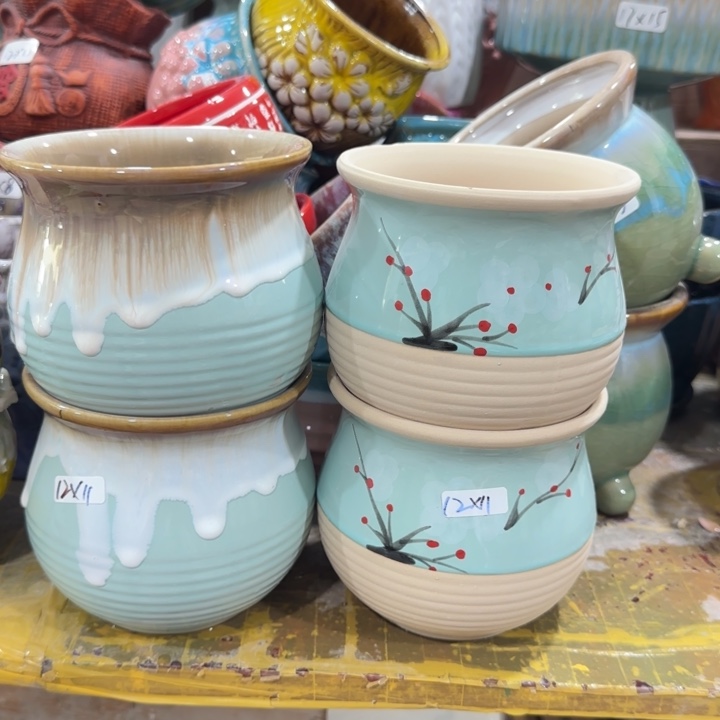 凑9块包邮，有孔花盆