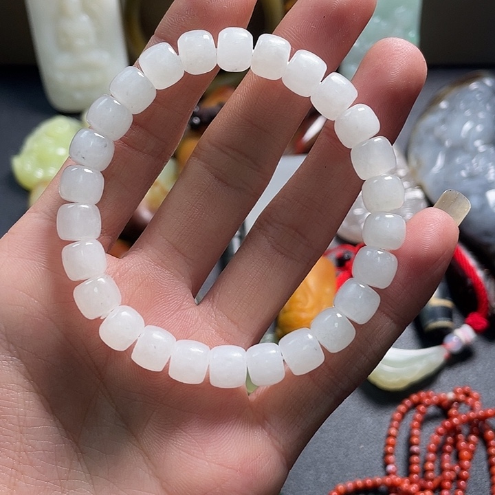 和田玉未镶嵌手链