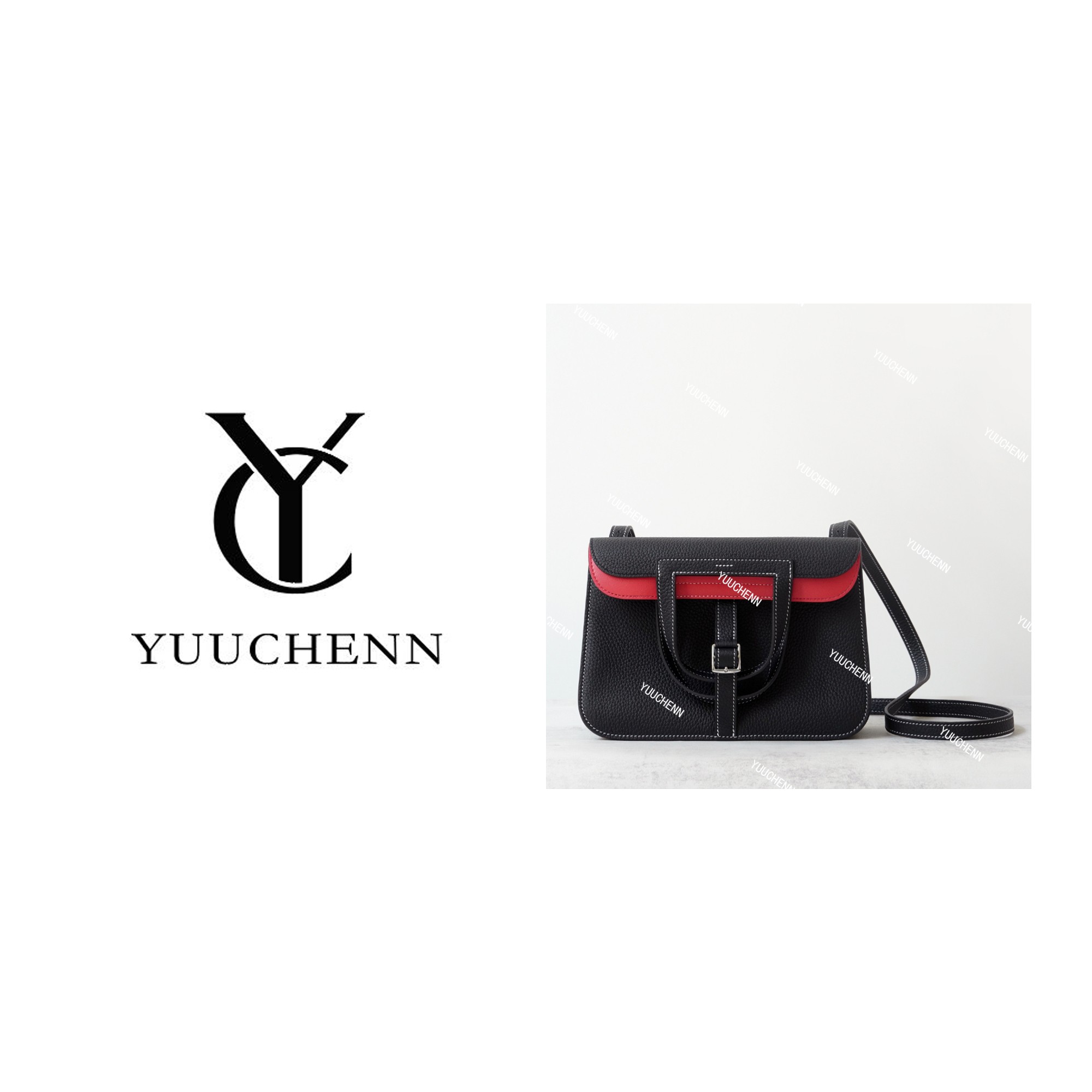 YUUCHENN/22cm原创设计高定真皮包 HH7436