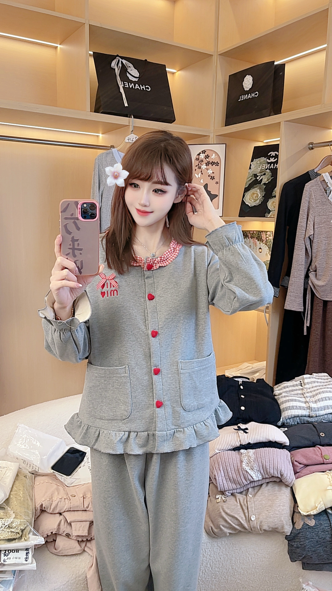 【6】品牌高货青沧 多款少量 高品质秋冬睡衣女加绒加厚家居服套装