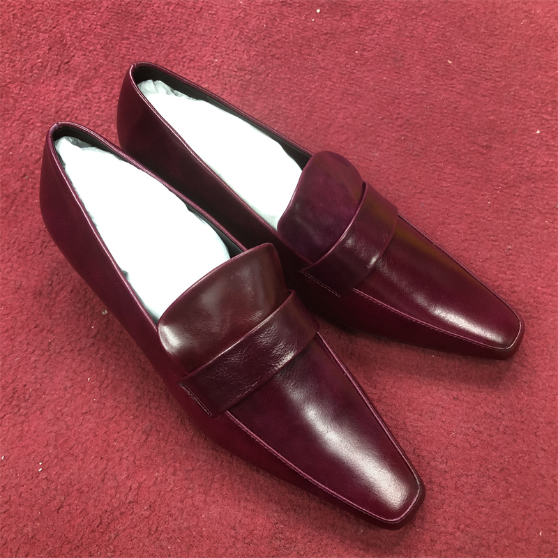 24年新款女鞋百搭低跟细跟一脚蹬外穿时尚单鞋