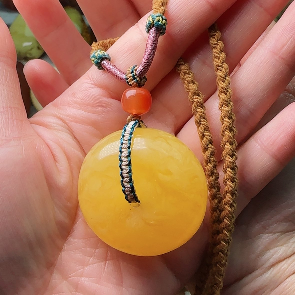 【闪购商品】琥珀颈饰未镶嵌吊坠