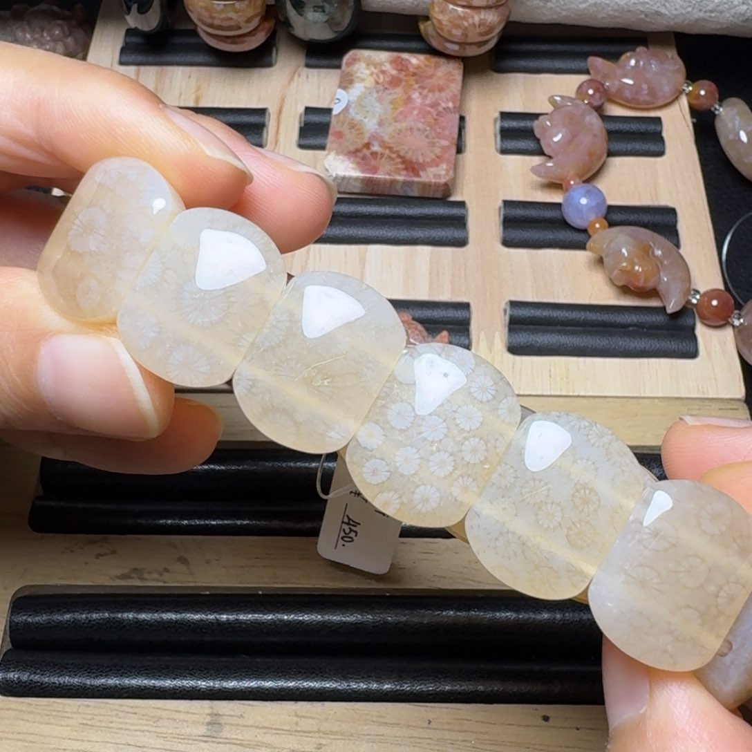 硅化玉蜂蜜水未镶嵌