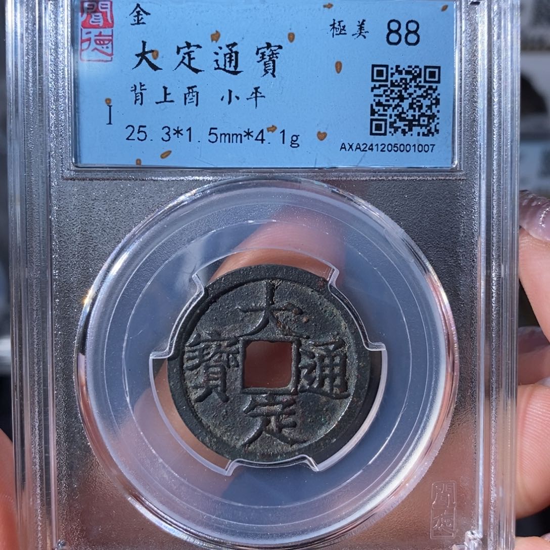 铜7大定通宝背上酉1007……