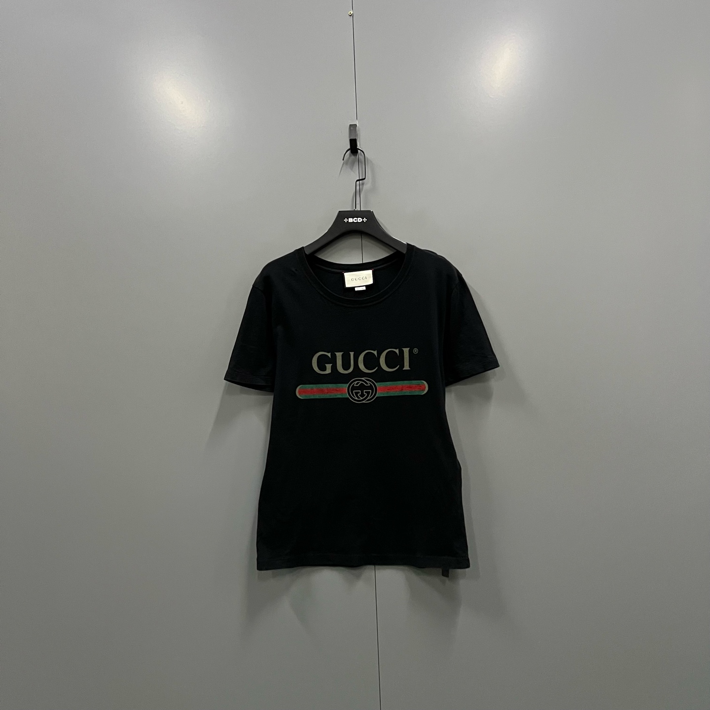 99新 GUCCI/古驰 （ll） 黑色腰带logo短袖 XS码 206858