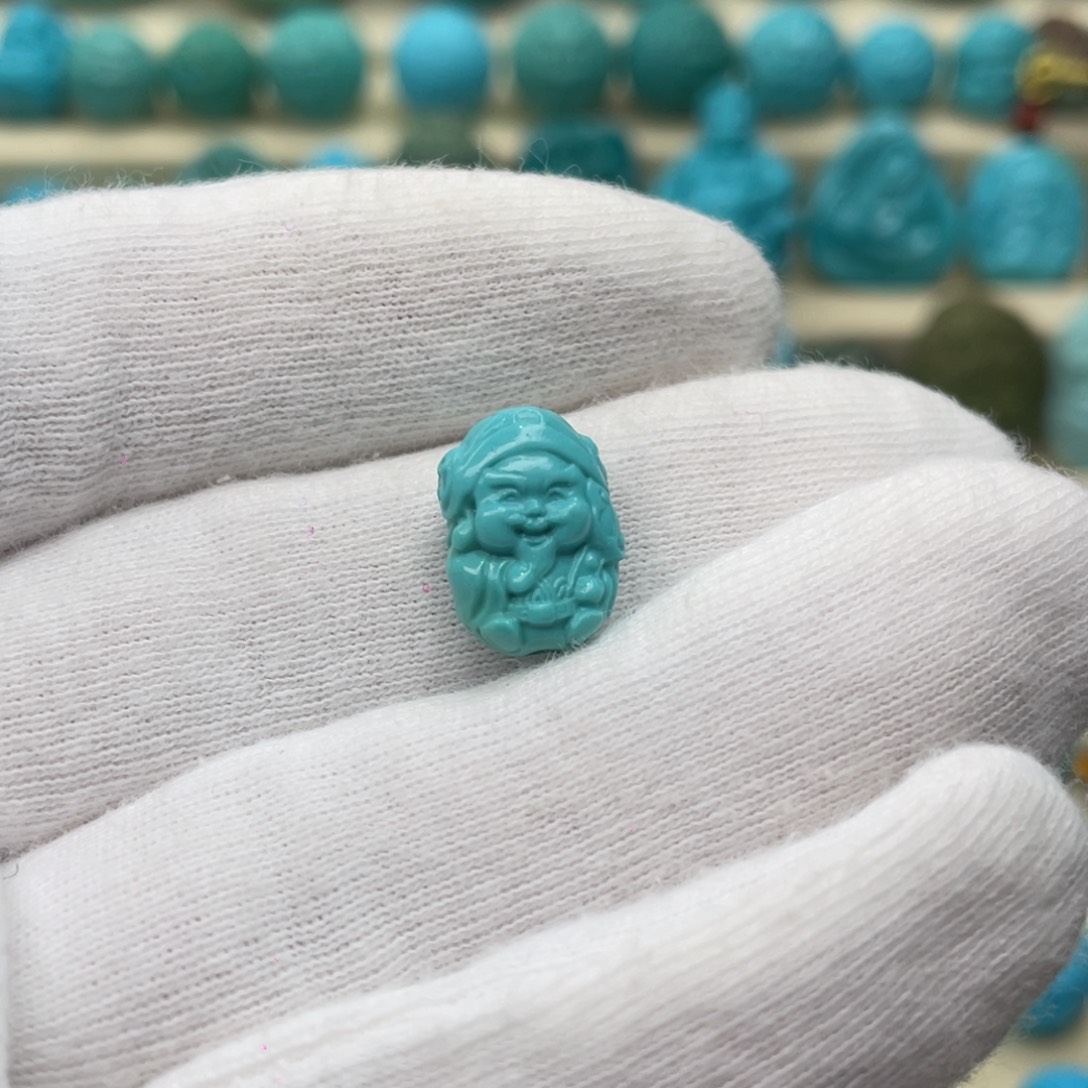 绿松石未镶嵌颈饰卡10-14.3-8