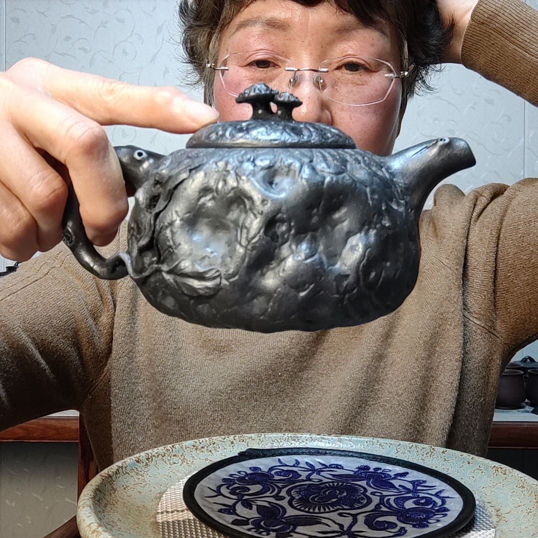 紫砂茶壶石黄供春壶400