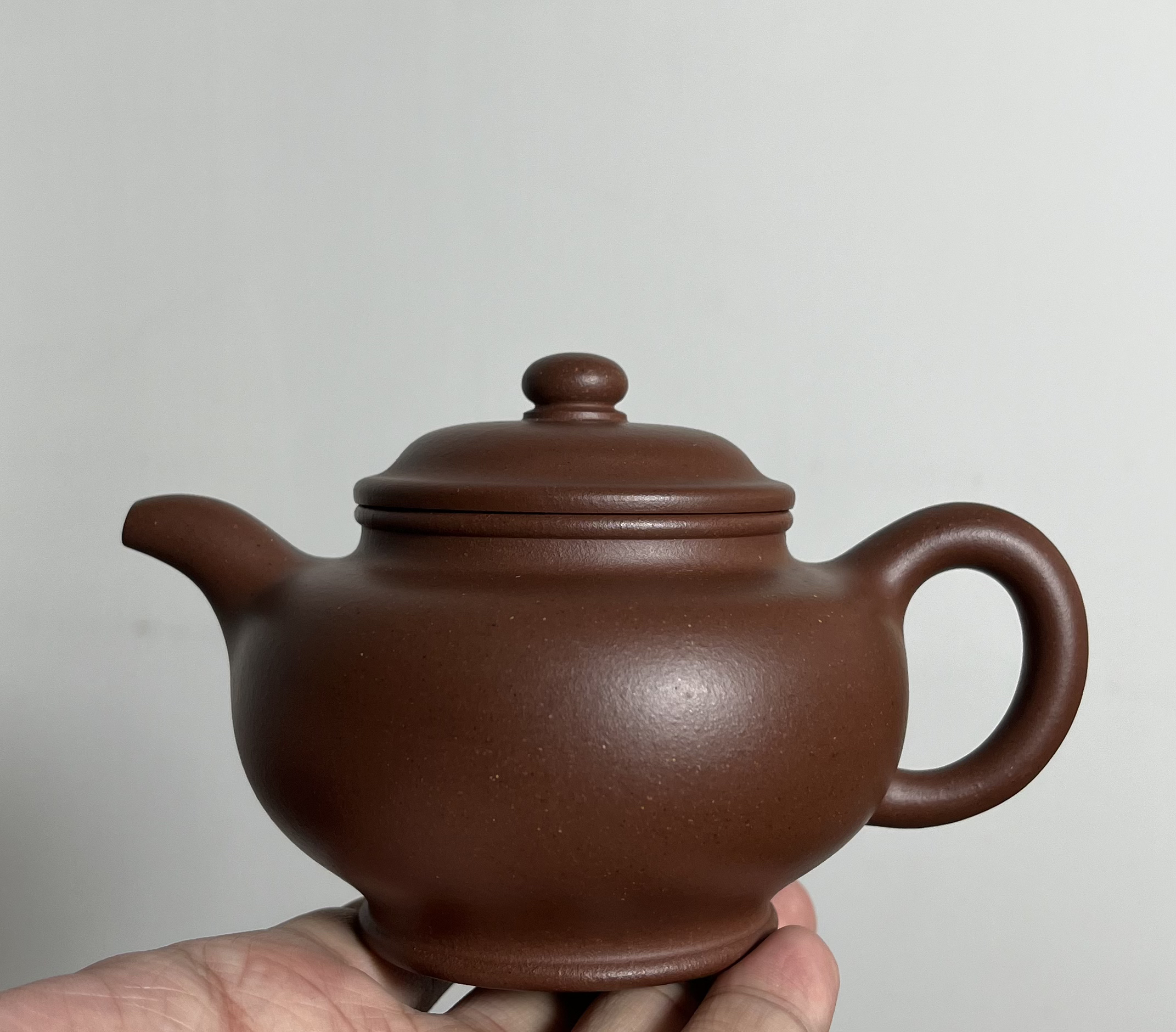 怡君陶｜掇只原矿底槽青全手工200毫升莲子壶紫砂壶纯手工茶具