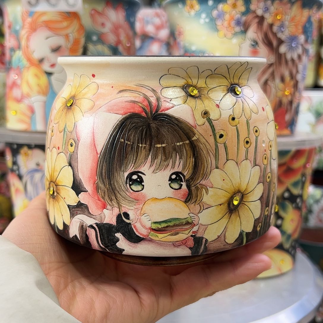 景德镇陶瓷花盆景德镇陶瓷花盆