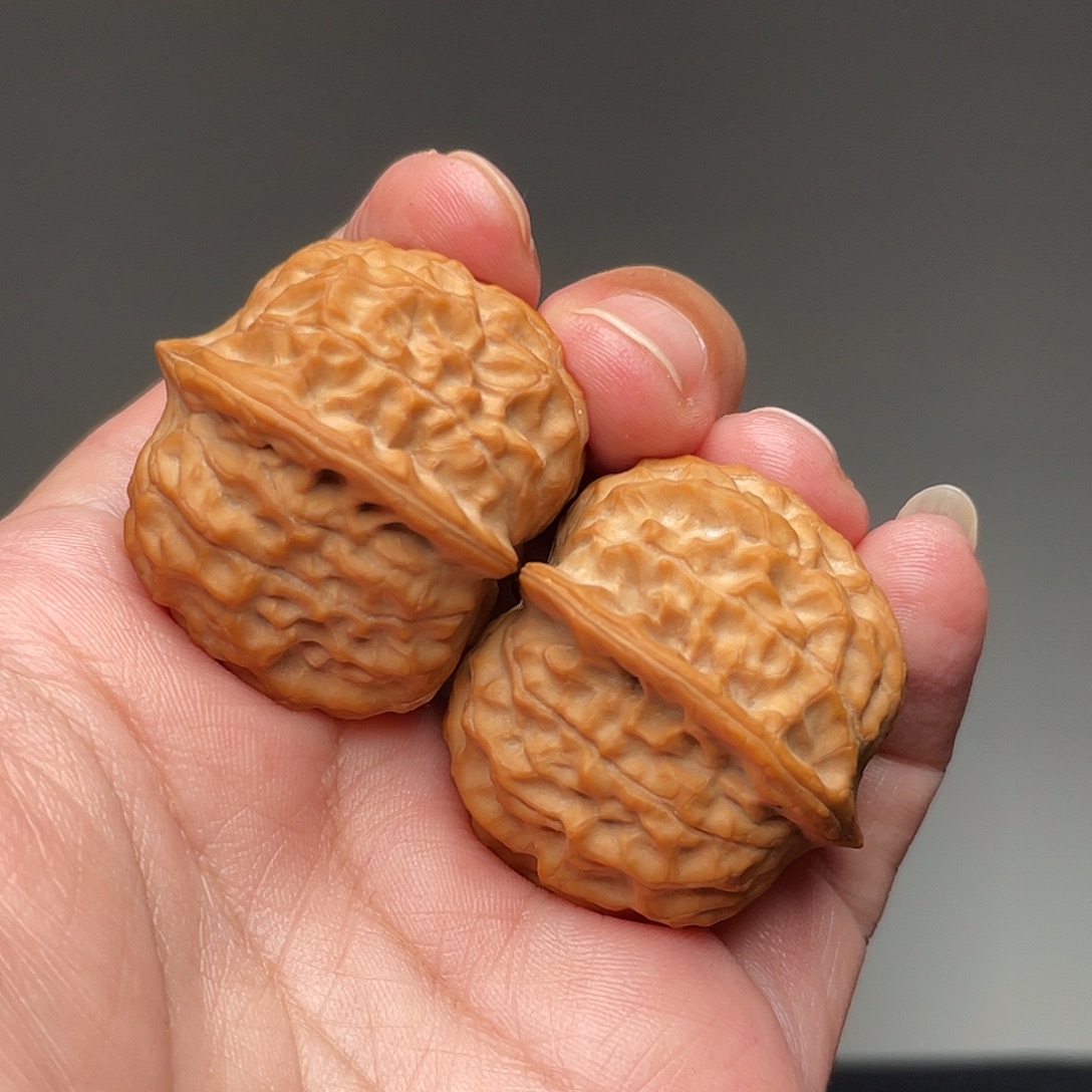 把件猴头核桃33×35全品头茬石门元宝XM3305