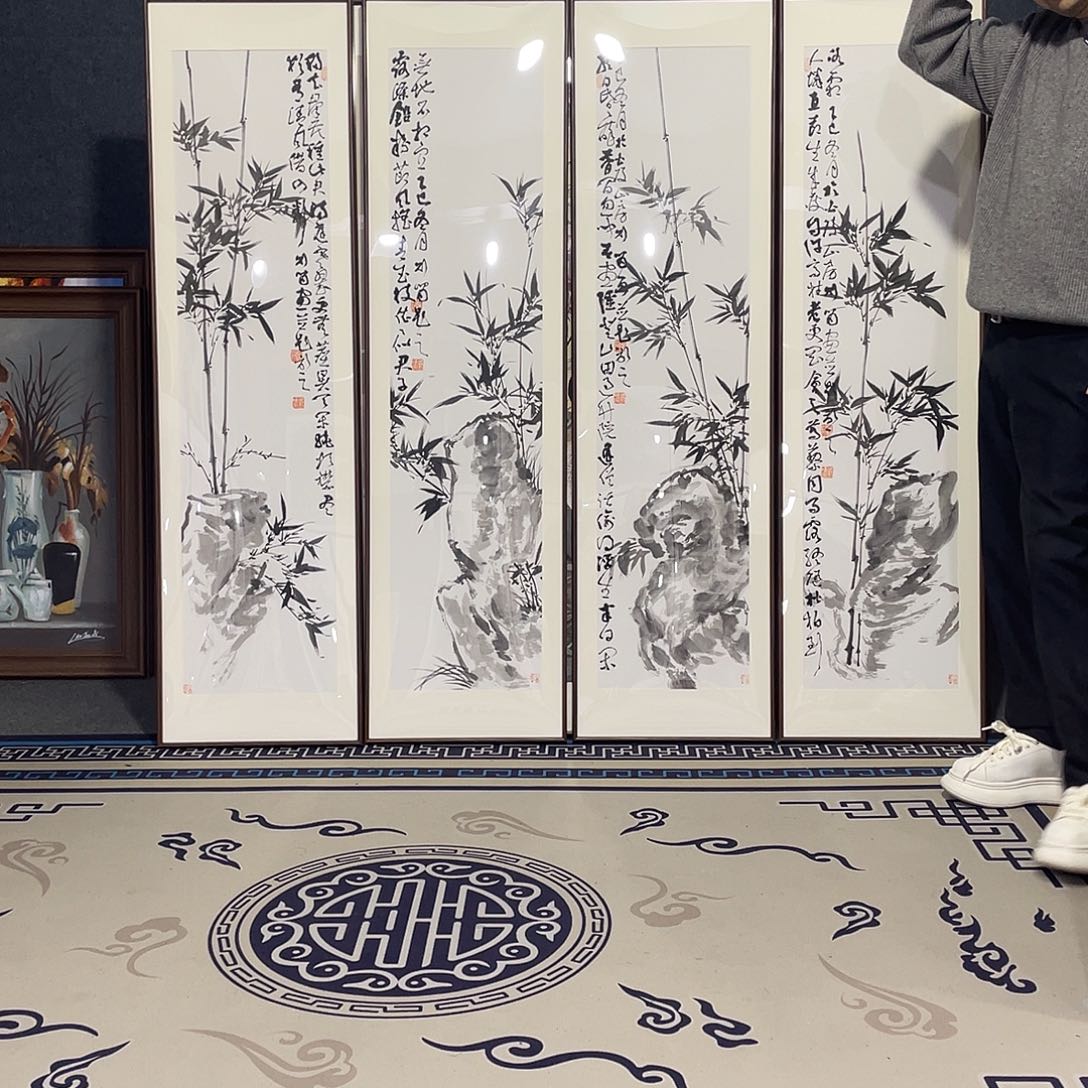 国画手绘画作品带框45/160