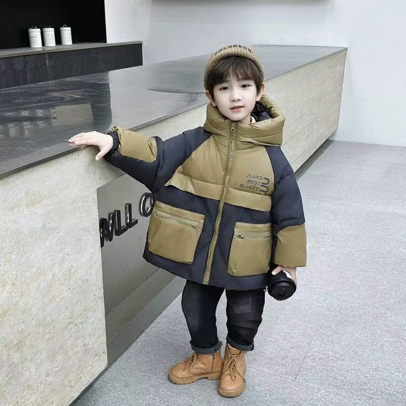 【现货】YRF-9910 加十拍 儿童渐变印花防寒服 工装大口袋 帅气拼色