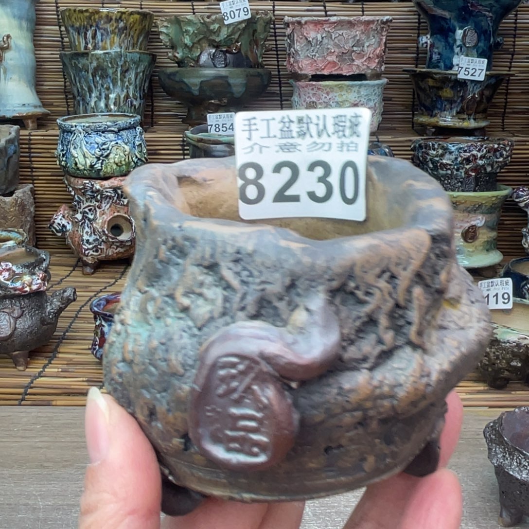 手工花盆默认瑕疵完美者勿拍