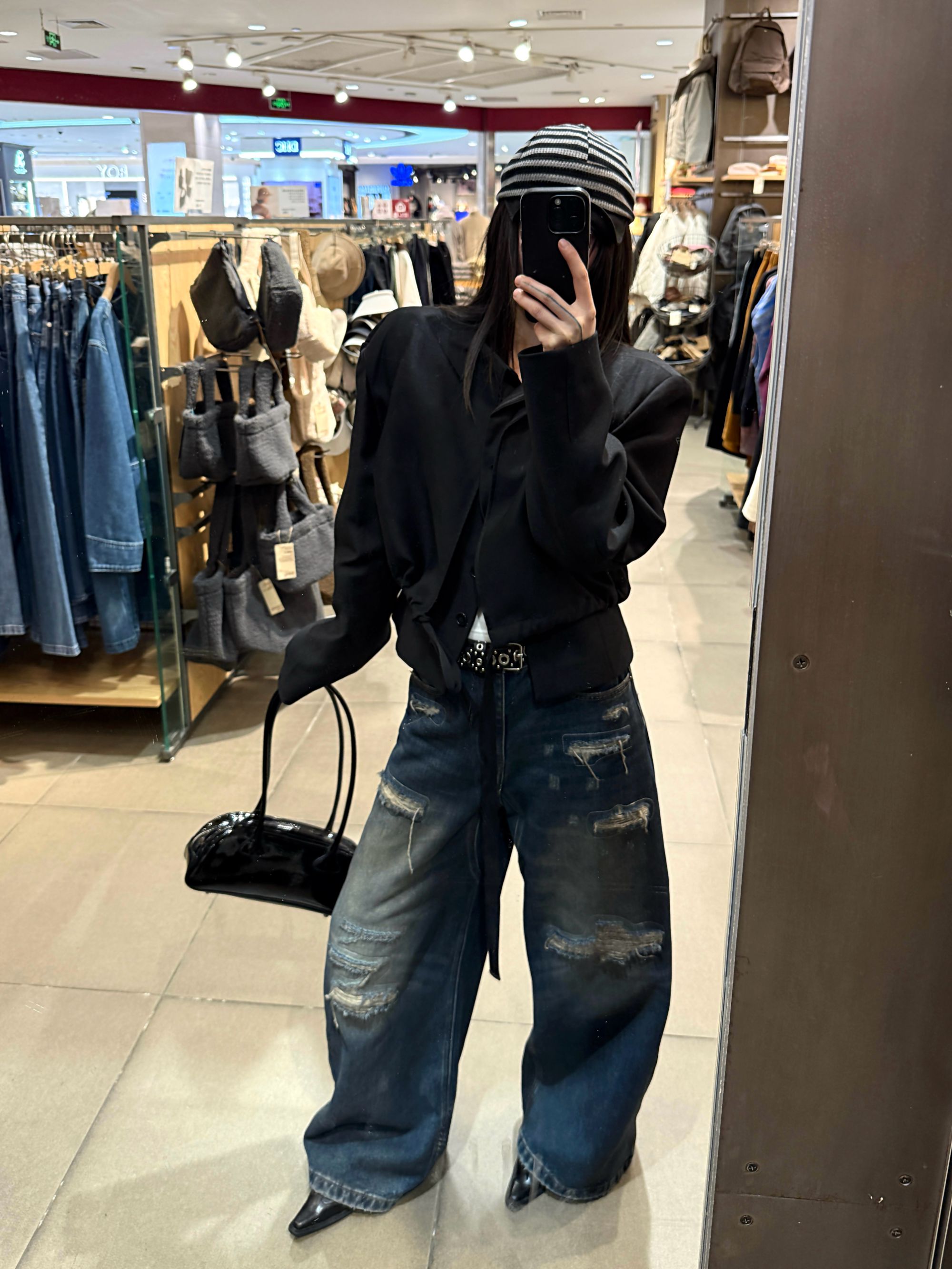 KAFU 假两件设计叠穿外套