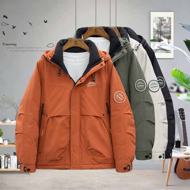 9820 2025冬季御寒保暖锁温防寒服男女百搭时尚休闲潮流断码外套