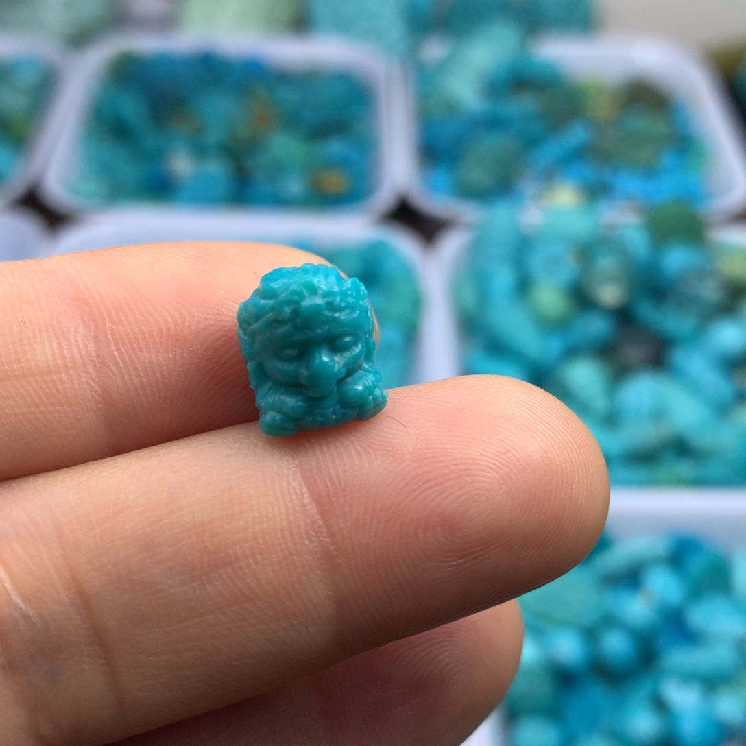 绿松石未镶嵌吊坠(不含链)11×9