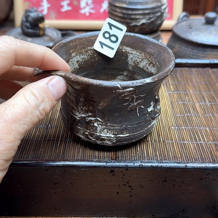 纯手工制作粗陶茶具