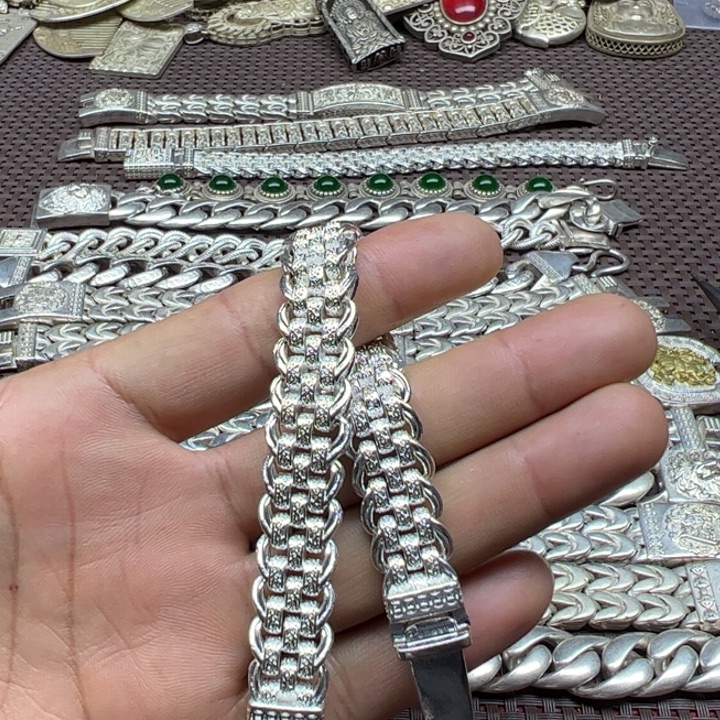 银老银、S925马鞭手链