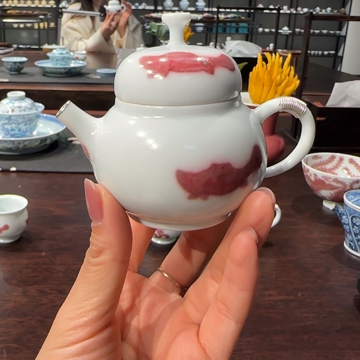 南山雪堂三鱼手工壶100ml