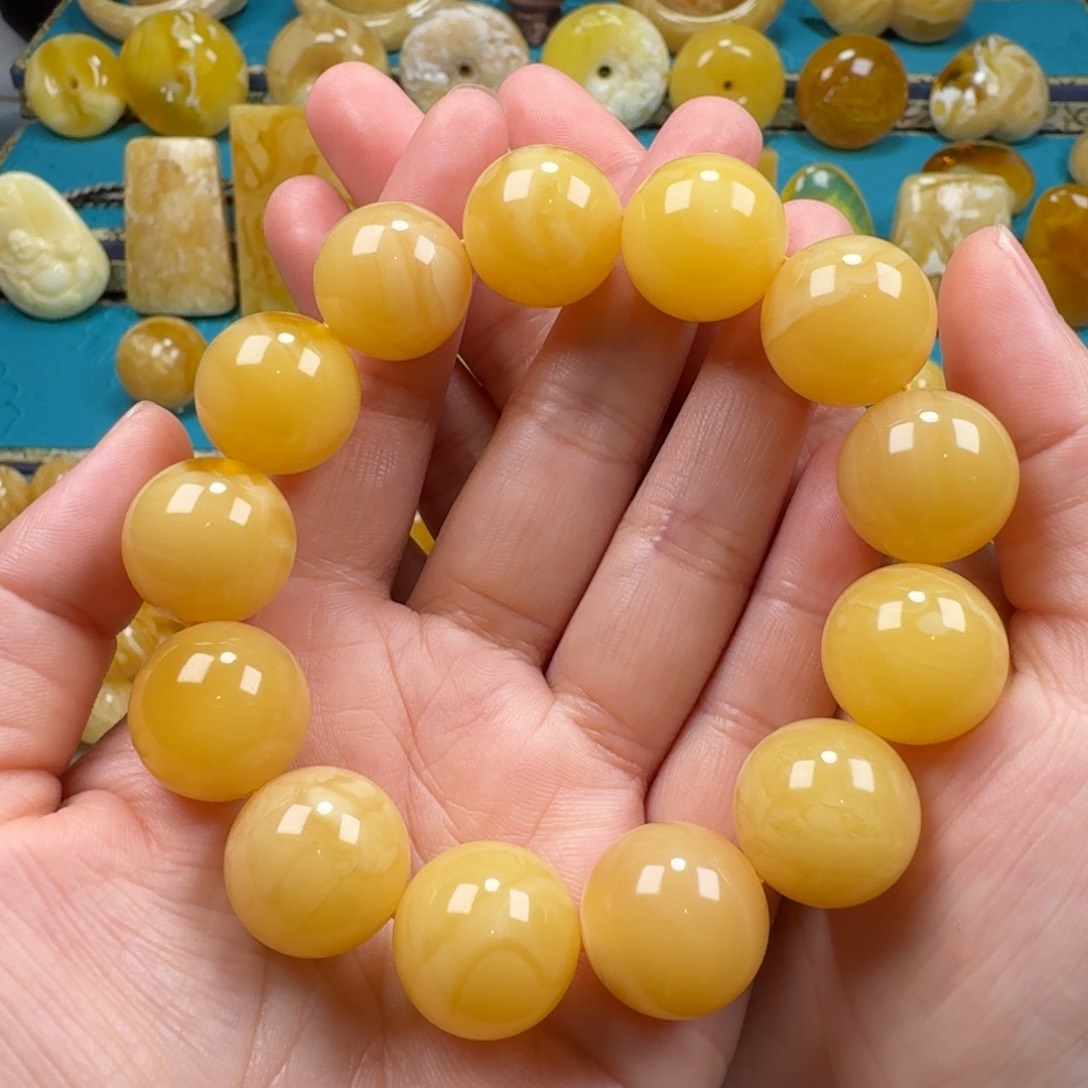 蜜蜡手链未镶嵌蜜蜡