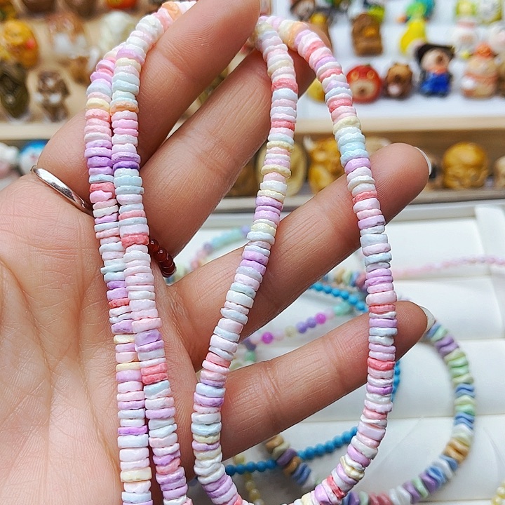 贝壳手串/手链手工打磨佩戴