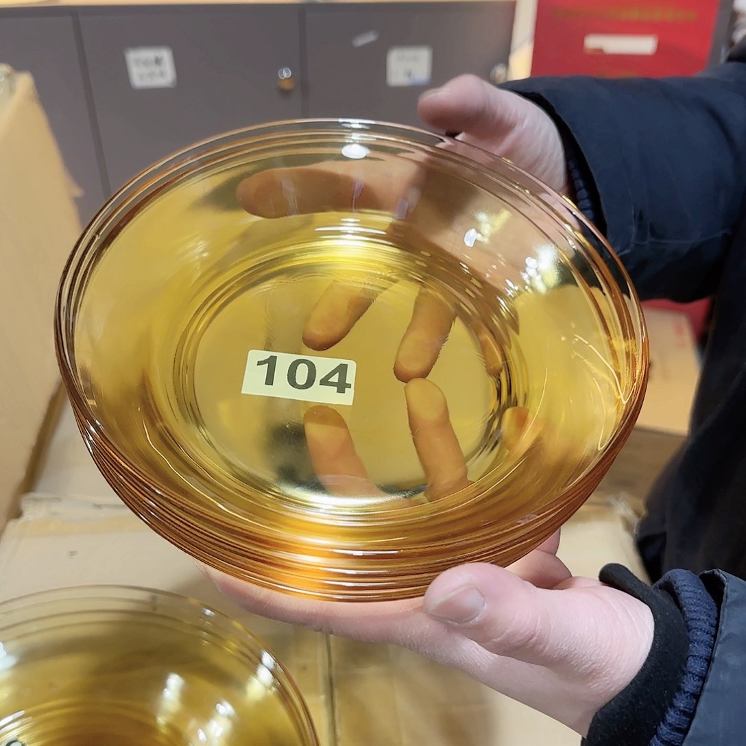 104高硼硅玻璃杯周边盘子四只