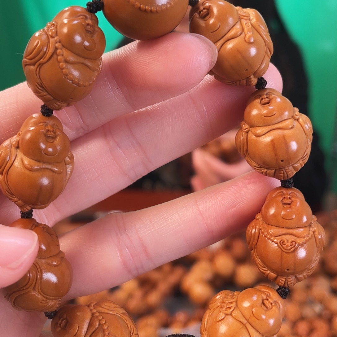 橄榄核手串1.8弥勒手串