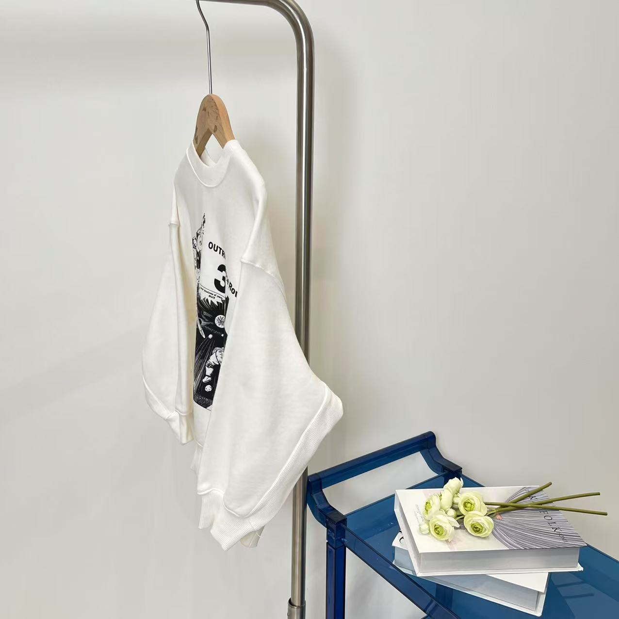 秋冬男童女童圆领卫衣本白1555卓系