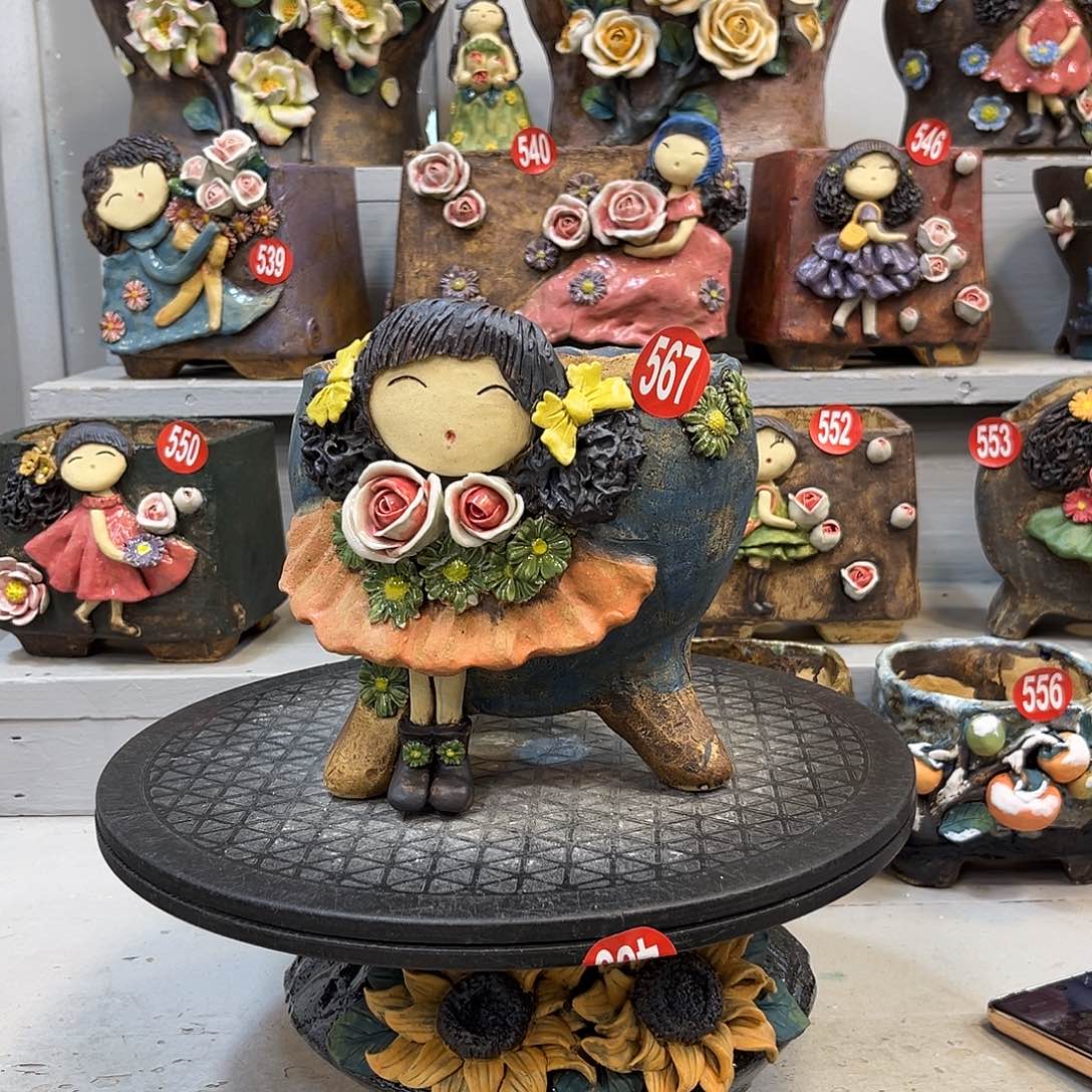 567 号陶然花器手工花盆