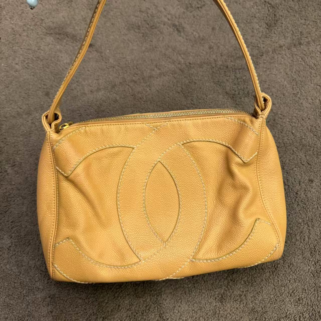 95新 Chanel/香奈儿 cy204 黄色单肩包/非真假不退补不换