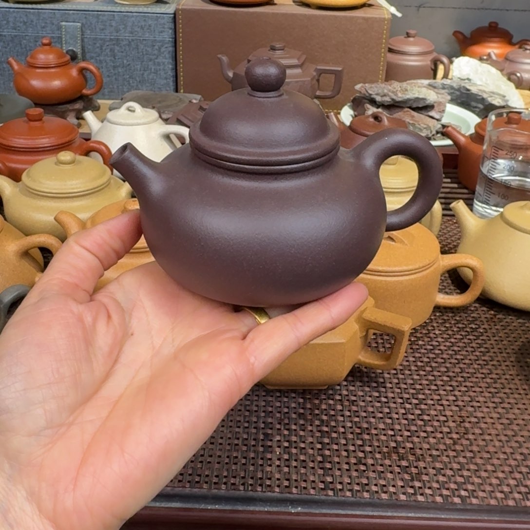 紫泥茶壶天青200毫升左右